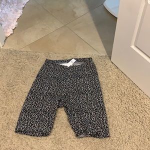 Cheetah biker shorts